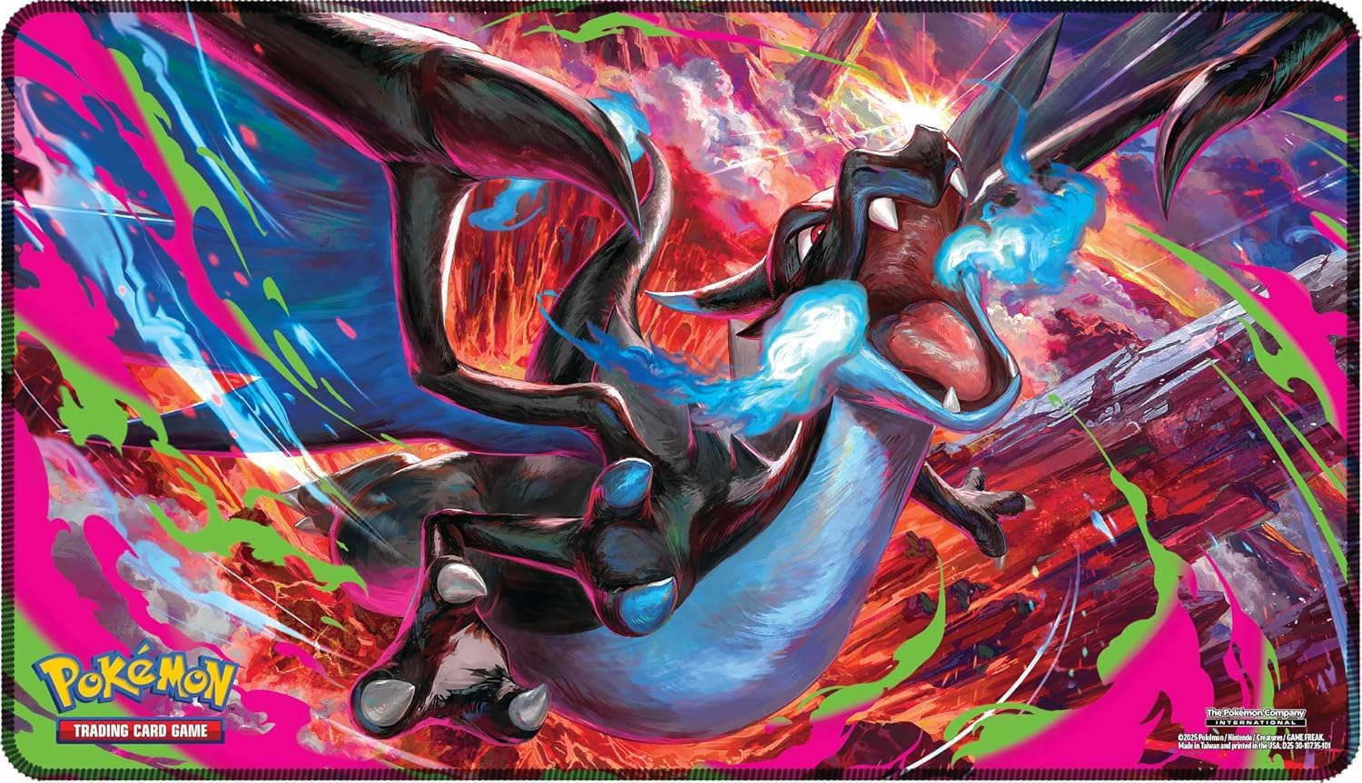 Amazon | ポケモンTCG:メガリザードンX ex プレイマット -ウルトラ